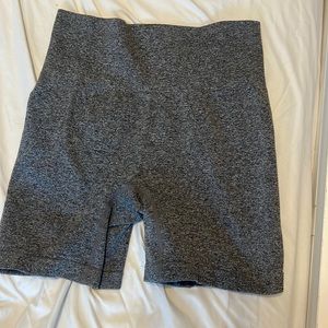 Grey biker shorts, size small, very stretchy